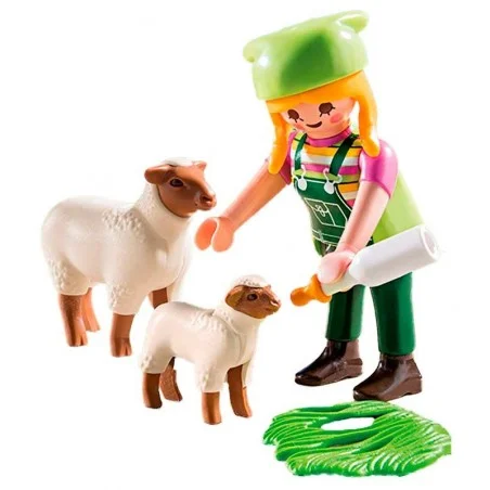 Agricultor Playmobil com ovelhas