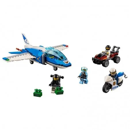 Polícia Aérea LEGO City e a prisão do ladrão paraquedista