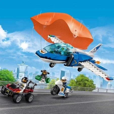 Polícia Aérea LEGO City e a prisão do ladrão paraquedista