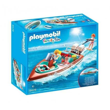 Lancha Playmobil Family Fun com motor