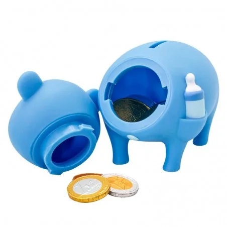 Mealheiro Bebê Porco Azul