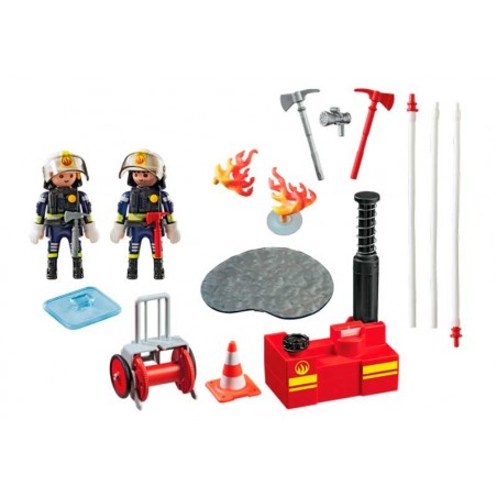 Equipe de bombeiros de ação Playmobil City