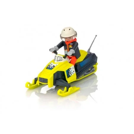 Moto de neve divertida para a família Playmobil