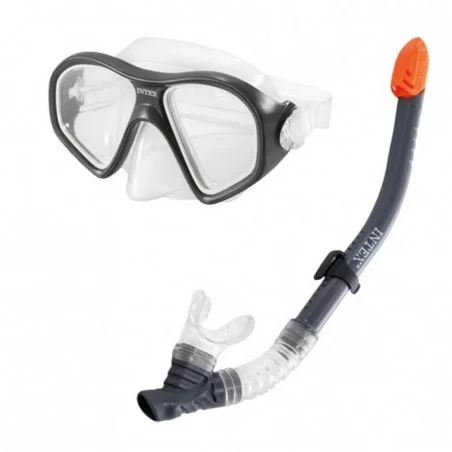Óculos de mergulho e conjunto de tubos