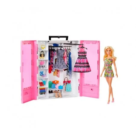 Guarda-roupa portátil Barbie