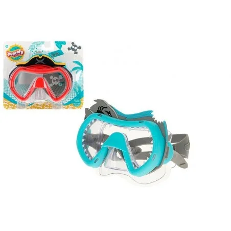 Óculos de natação infantil pirata/tubarão