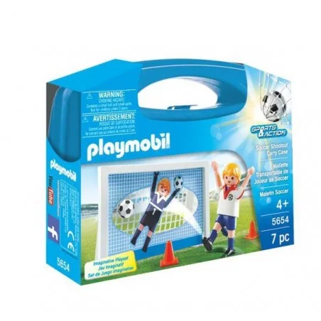 Maleta de futebol de ação esportiva Playmobil