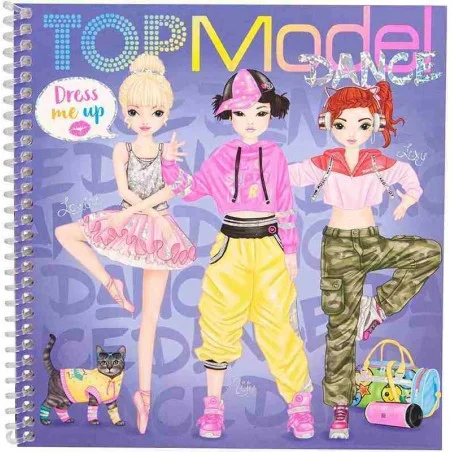 Livro para colorir de dança Top Model