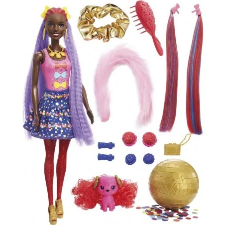 Laços de penteados Color Reveal Barbie
