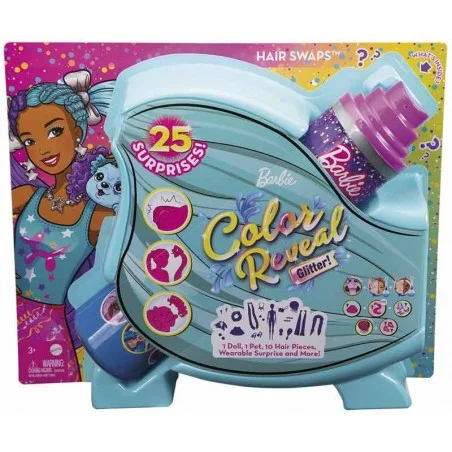 Balões de penteados Color Reveal Barbie