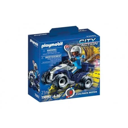 Polícia de ação da cidade Playmobil: Speed Quad