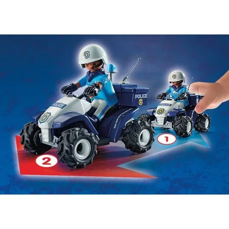 Polícia de ação da cidade Playmobil: Speed Quad