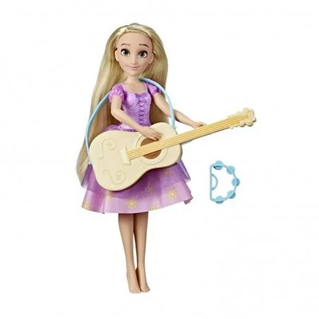 Princesa Disney Rapunzel e sua guitarra