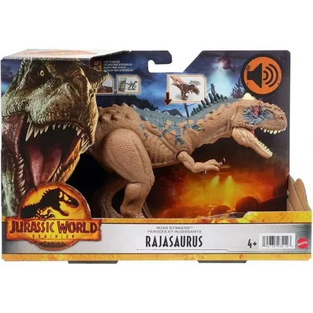 Jurassic World Rajasaurus ruge e atinge