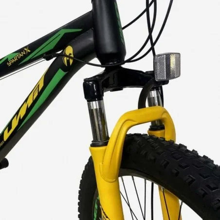 Bicicleta Spartan X 24 Polegadas Preto e Verde