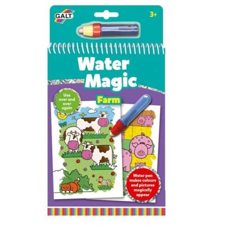 Livro para colorir água mágica Farm Diset